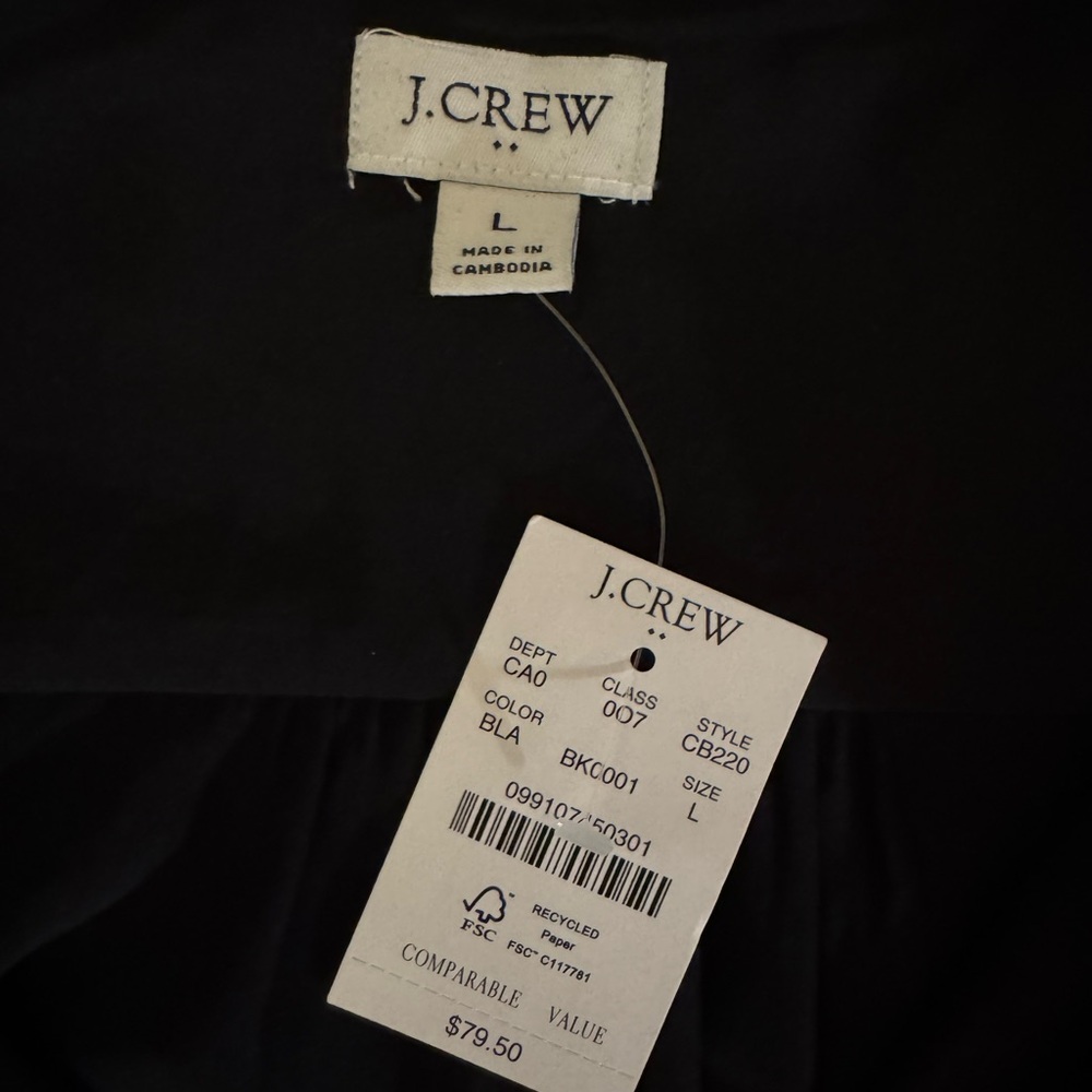J. Crew Black Long-Sleeve Dress Shirt - Picture 3 of 4
